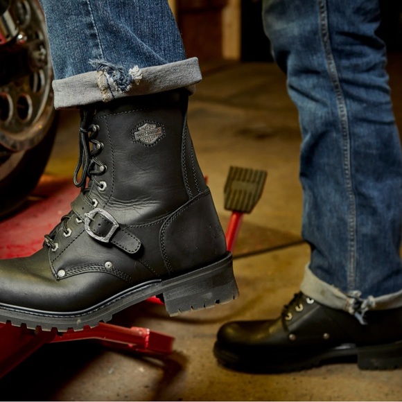 Harley-Davidson FADED GLORY LEATHER
RIDING BOOTS, NWOT - Picture 1 of 7
